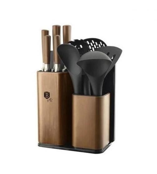 Набір кухонного приладдя та ніжів Berlinger Haus Black Rose Collection 12 предметів (23bec01e)