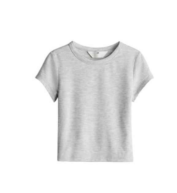 Футболка детская H&M 1246221 152 см Серый меланж (1111109407090)