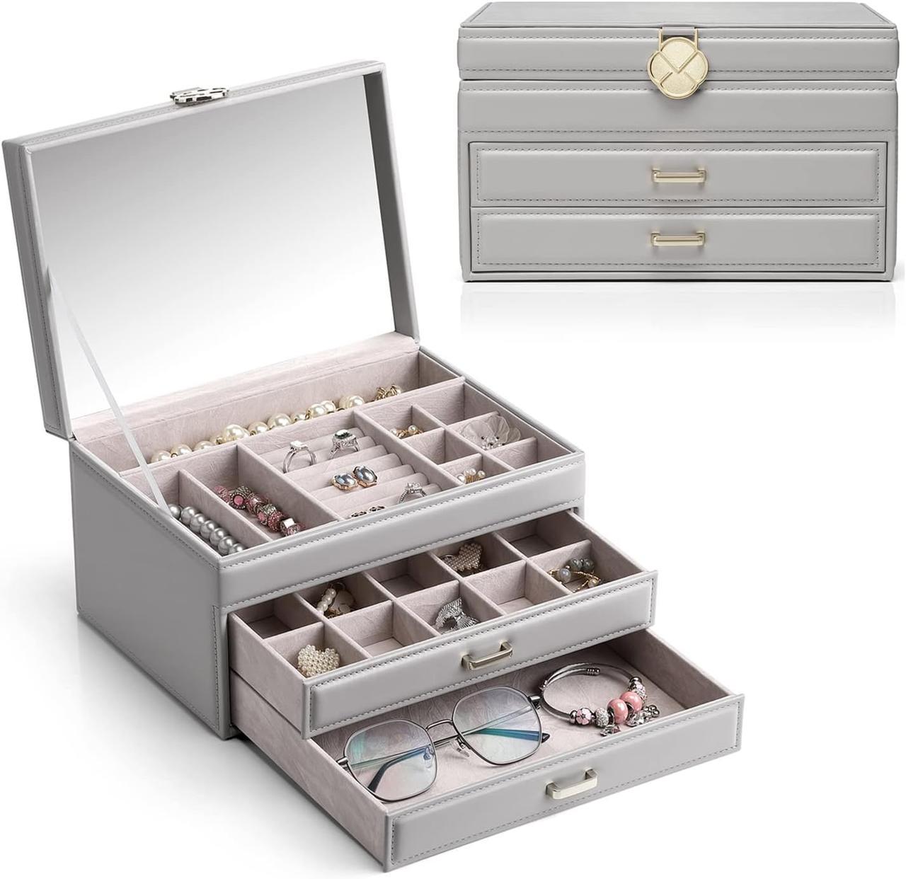 Шкатулка для украшений с зеркалом Vlando VJ-3057 - фото 2 Шкатулка для украшений с зеркалом Vlando VJ-3057 - фото 2