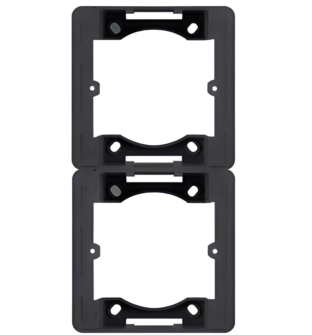 Адаптер для накладного монтажа Hager Lumina-Intens WL5823 в/у 2Х двойной Черный (10510)