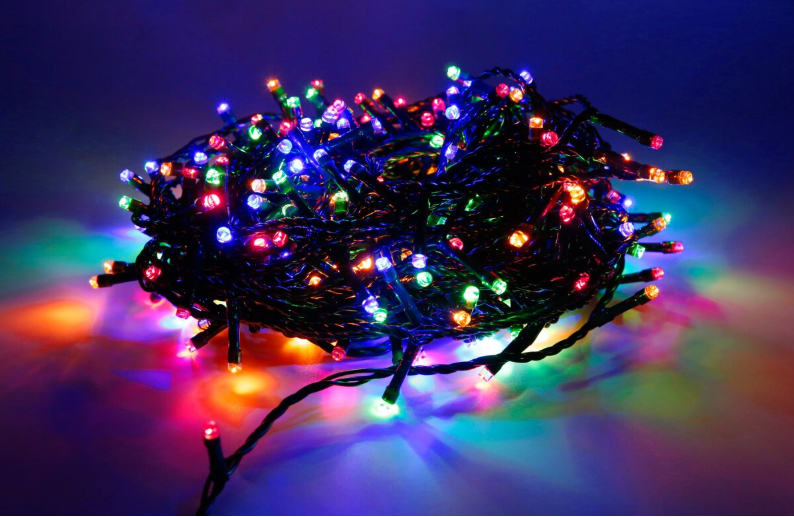 Гирлянда новогодняя LED VALESO RGB 8 режимов зеленый провод 100 шт. (LKS5020)