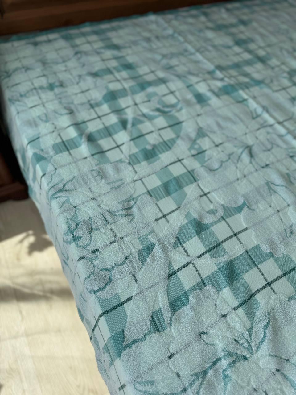 Простирадло махрове з льоном 200х150 см М'ятний (2259153956)