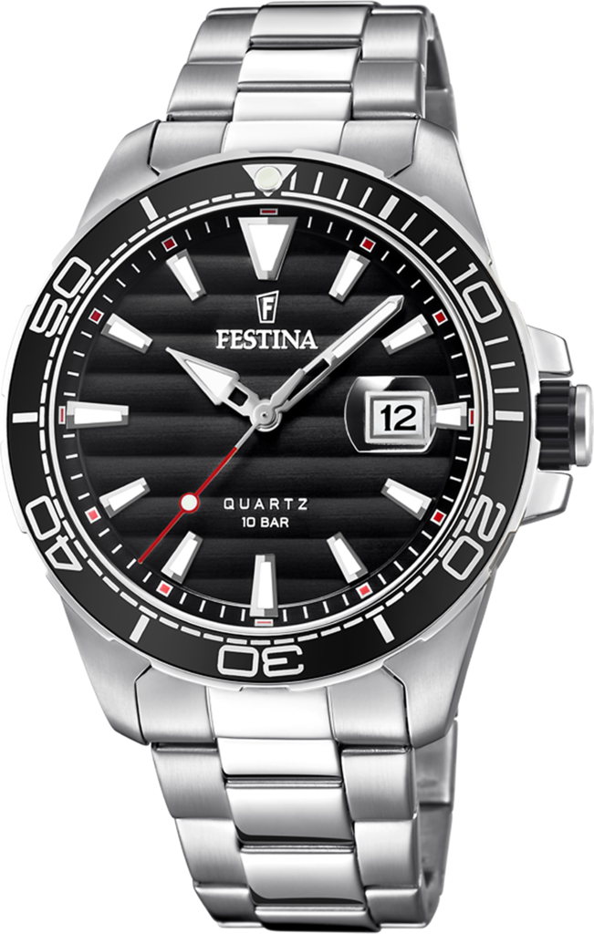Наручные часы мужские Festina F20360/2 Prestige со стальным корпусом WR 100 м и черным циферблатом