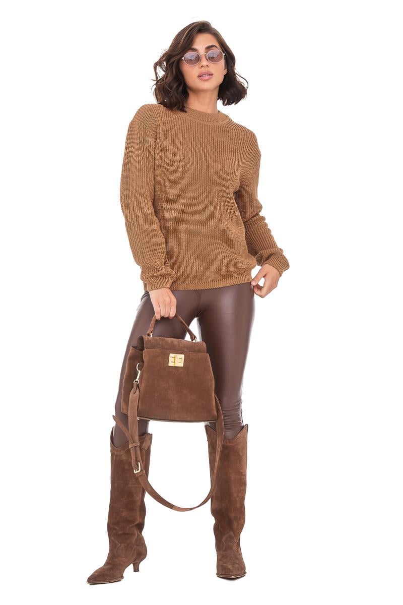 Светр жіночий SVTR бавовняний р. 48-52 Коричневий (402)