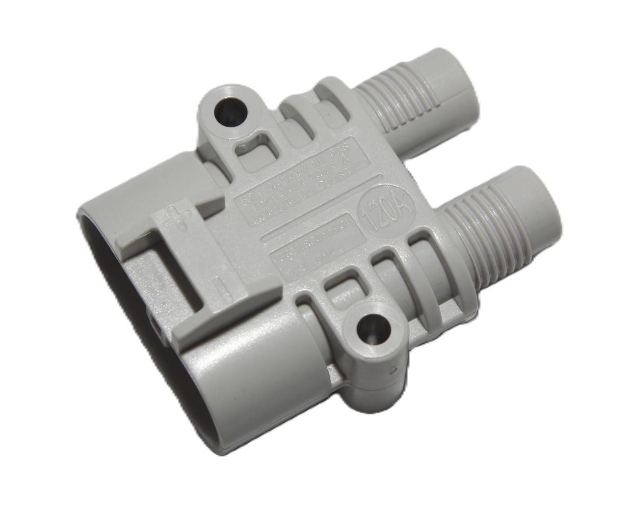 Товар: Роз'єм живлення силовий герметичний папа 2pin 120 А Сірий (2459794393)