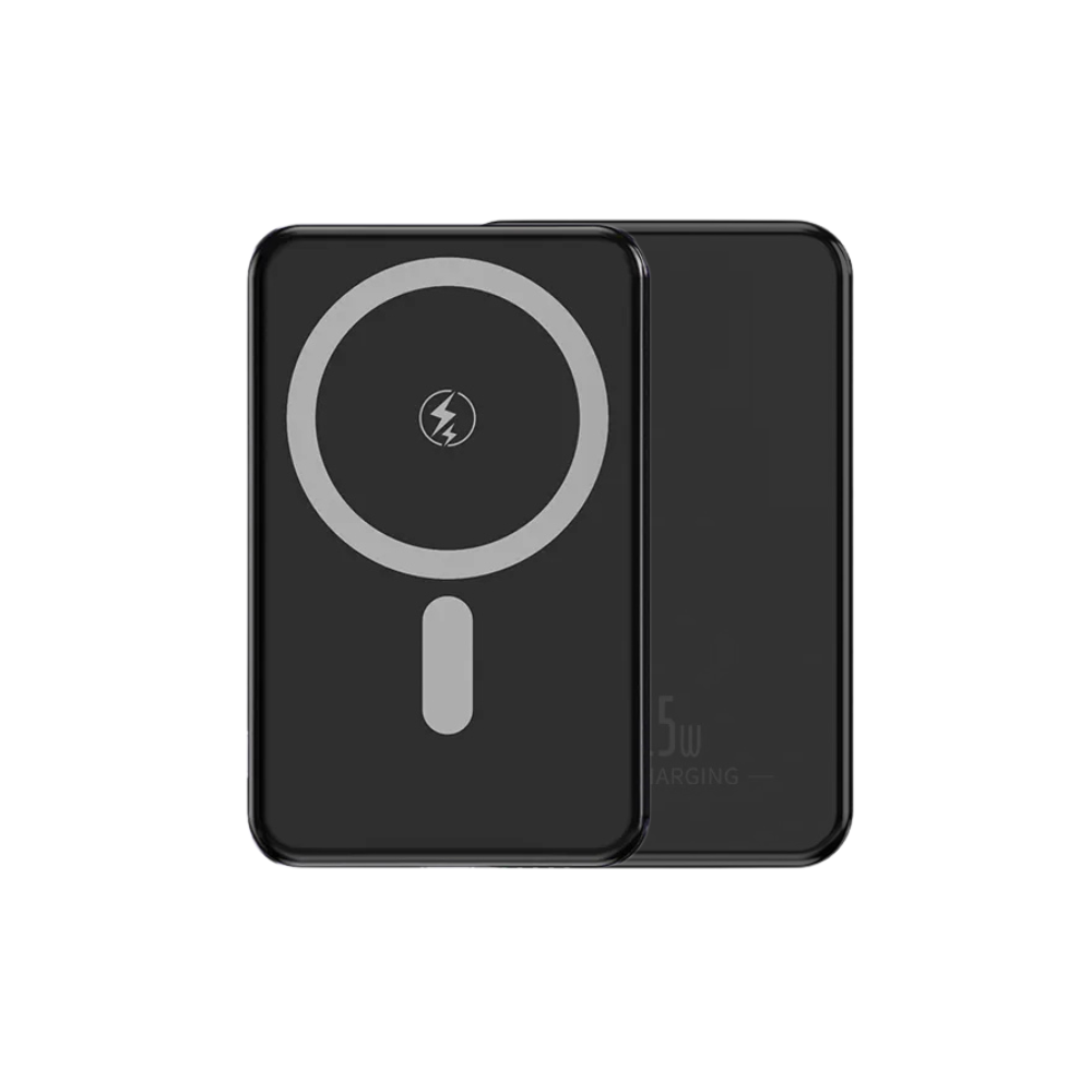 Повербанк магнітний ультратонкий з бездротовою зарядкою 10000 мАг 20 Вт Black (Powerbank_1_Black) - фото 2 Повербанк магнітний ультратонкий з бездротовою зарядкою 10000 мАг 20 Вт Black (Powerbank_1_Black) - фото 2