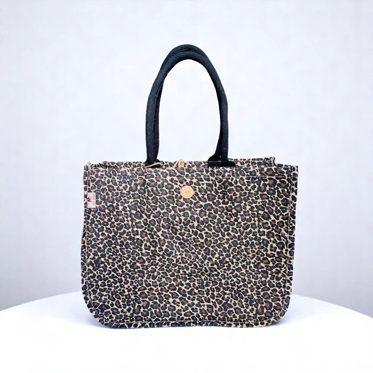 Сумка-шоппер Silk Route а-3729 Savannah Leopard джутовая