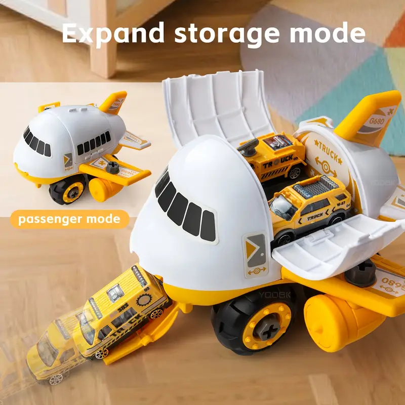 Літак-паркінг трансформер з машинками та інструментами (2757520489) - фото 4 Літак-паркінг трансформер з машинками та інструментами (2757520489) - фото 4