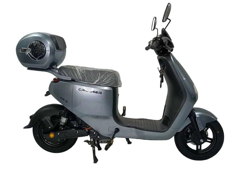 Электроскутер двухместный Crosser CR9 1000W 72V 24Ah Серый
