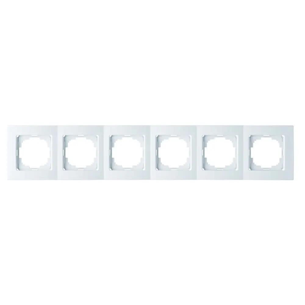 Рамка шестимісна горизонтальна Nilson Touran Білий (00000024047)
