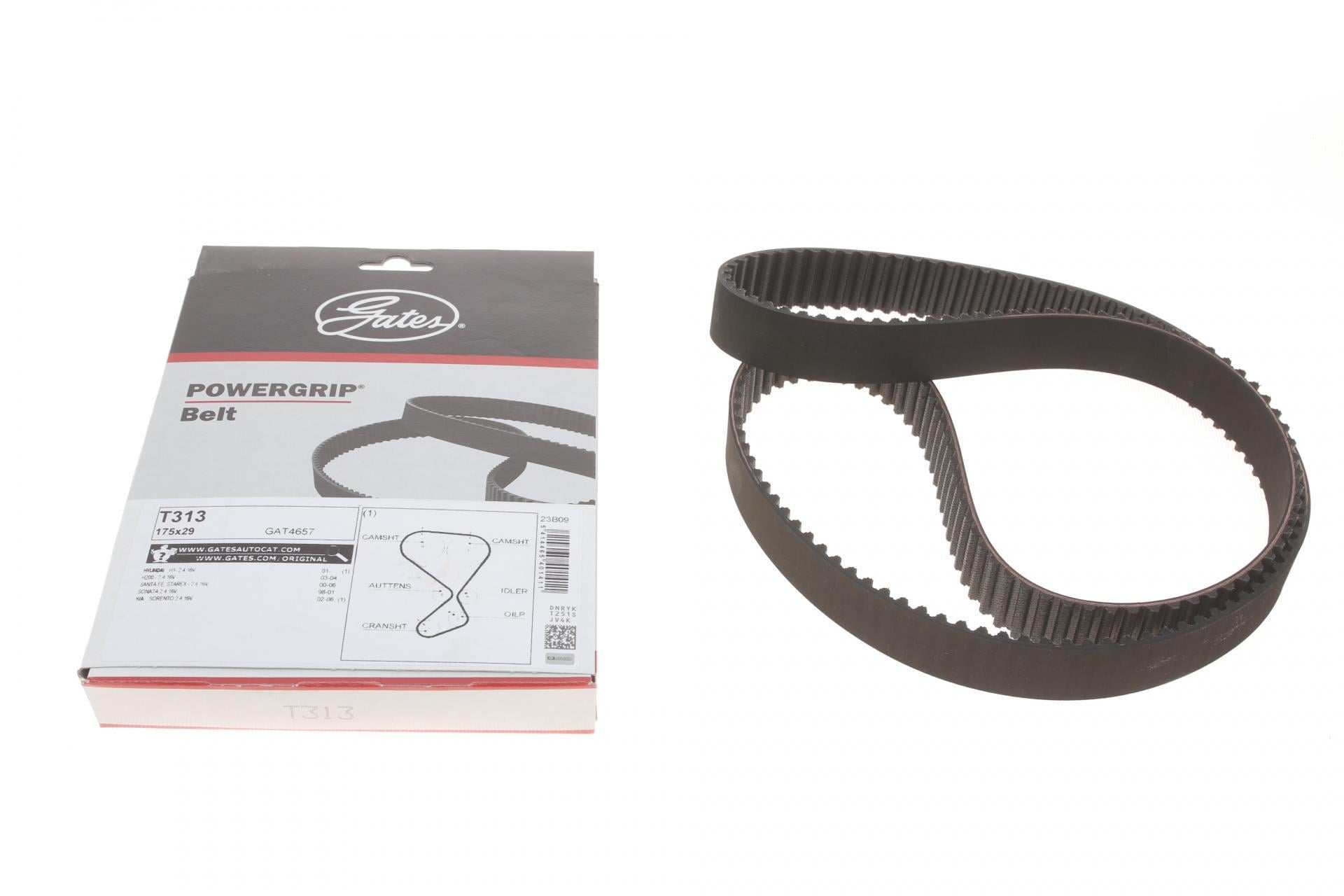 Ремінь ГРМ Hyundai Santa Fe/Kia Sorento 2.0/2.4 98- T313 GATES Ремінь ГРМ Hyundai Santa Fe/Kia Sorento 2.0/2.4 98- T313 GATES