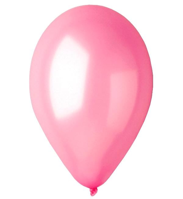 Воздушные шарики Metallic натуральный латекс Ø 28 см 10 шт. Pink