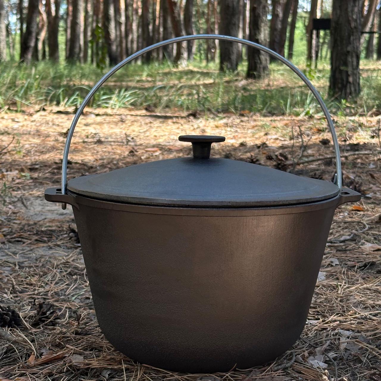 Котел туристический КТ-12 чугунный с крышкой 12 л (27728816)