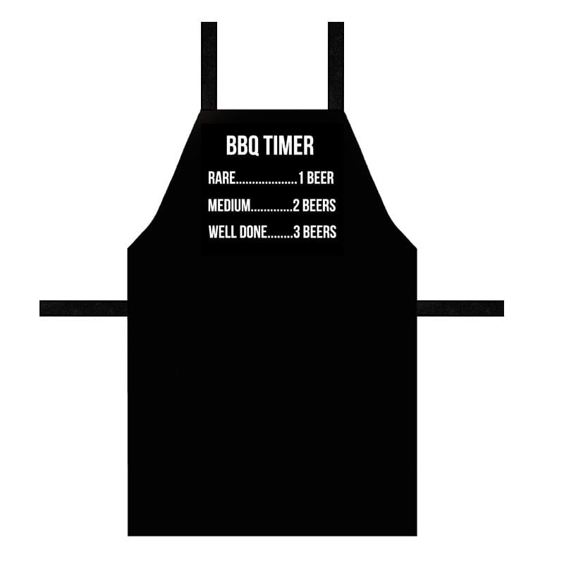 Фартук с надписью BBQ Timer 75х51 см (FRT_19N006)