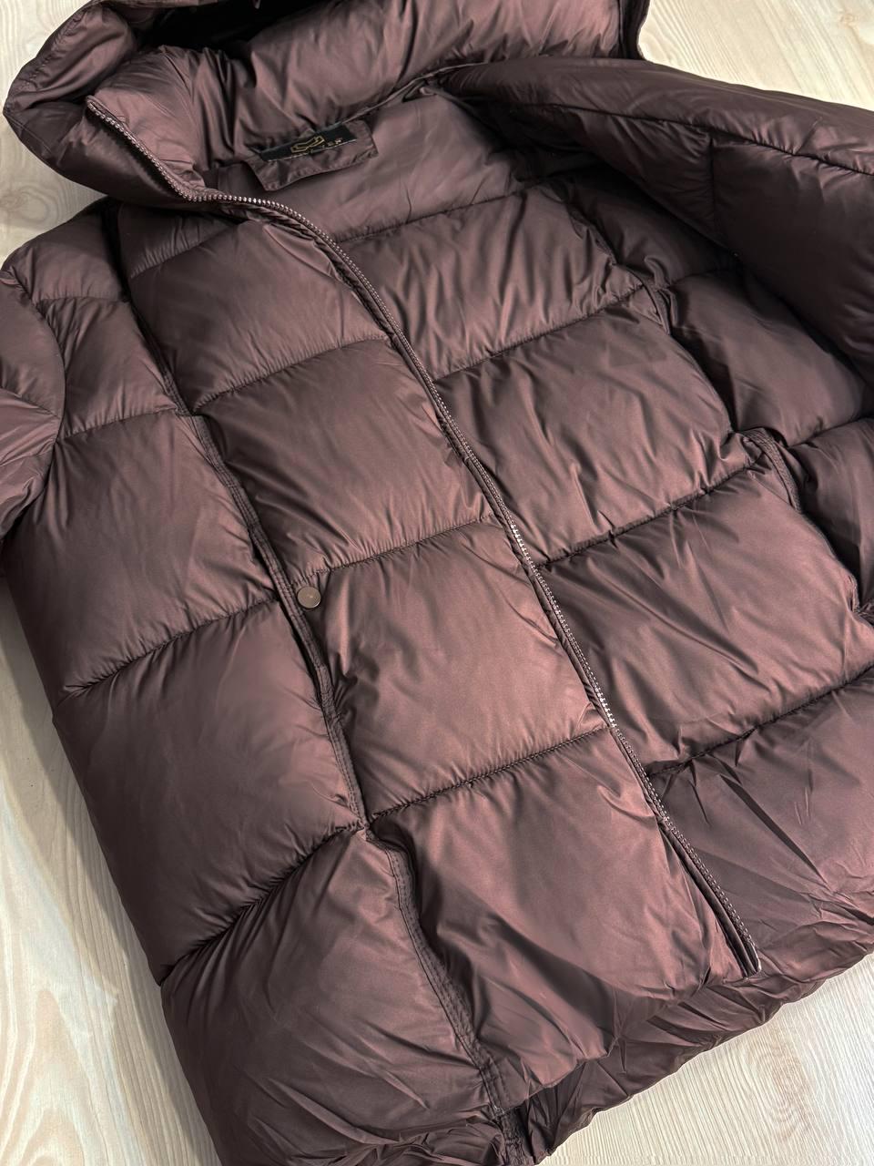 Куртка женская LADY YEP 10036 парка пуф оверсайз с капюшоном р. 44 Коричневый (5580) - фото 10 Куртка женская LADY YEP 10036 парка пуф оверсайз с капюшоном р. 44 Коричневый (5580) - фото 10