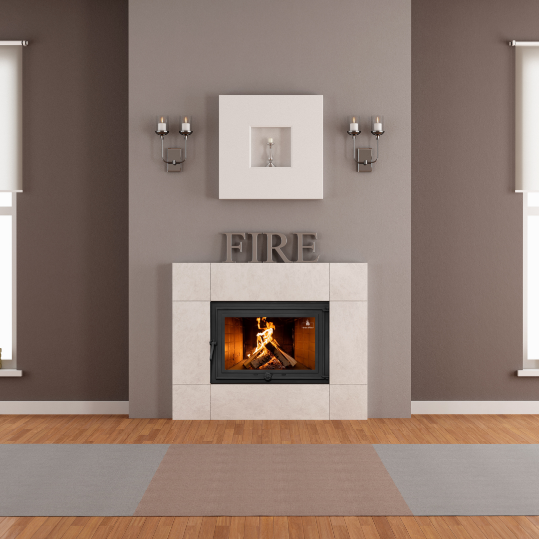 Дверь для камина Iron Fire Adam стеклянная чугунная 640x440 мм (1259)