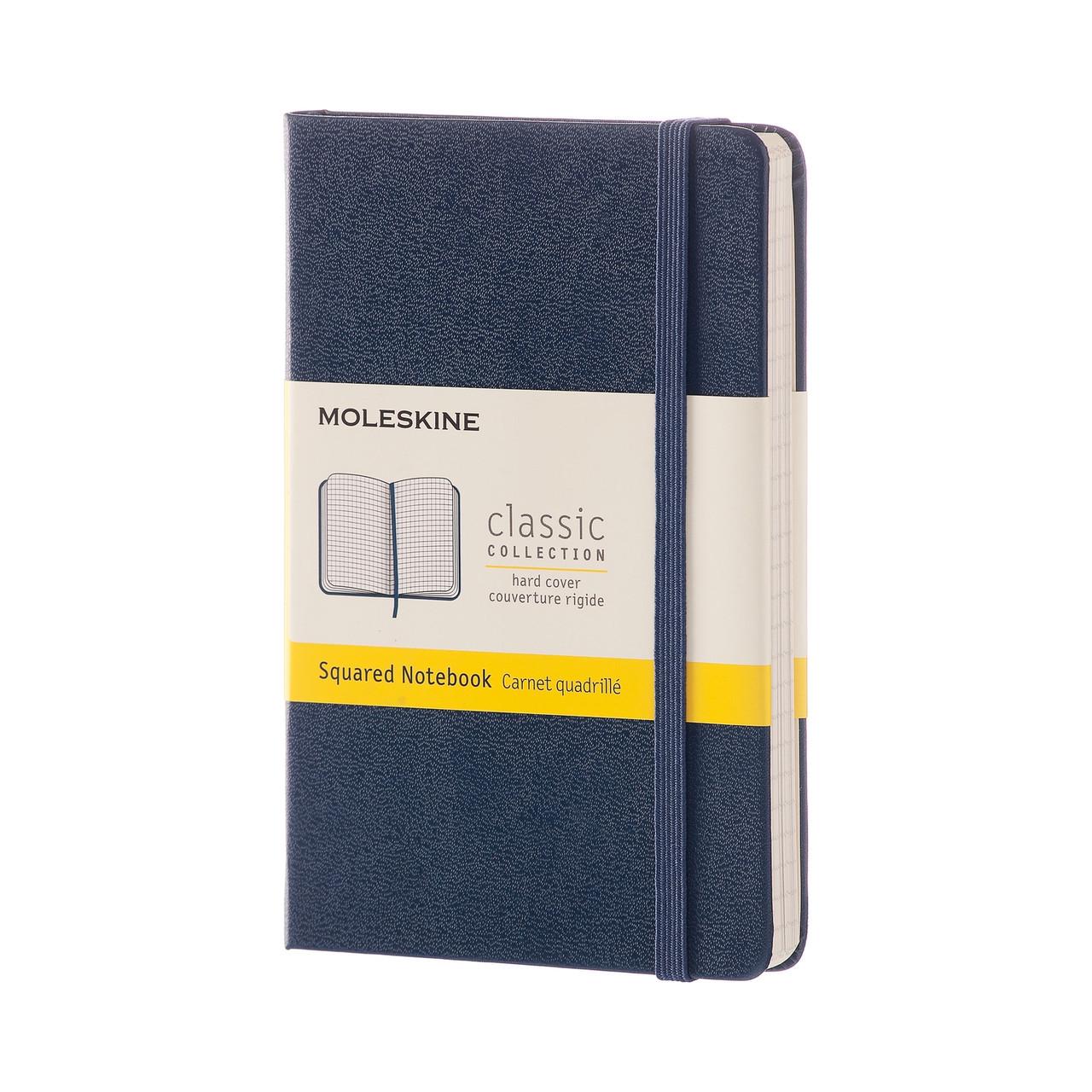 Блокнот Moleskine Classic карманный 192 страницы в клетку 9х14 см Сапфир