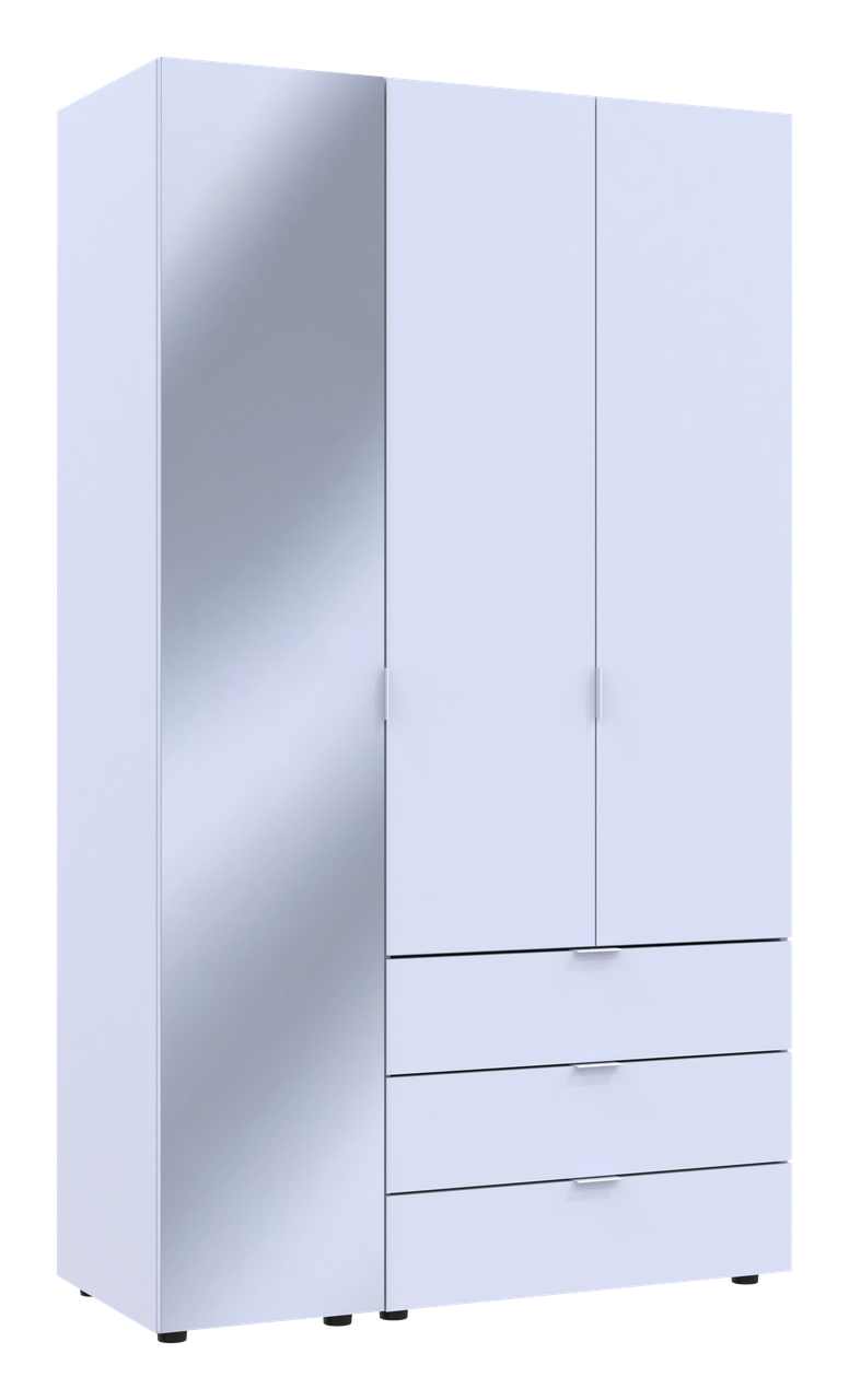 Комплект шкафов для одежды Doros Гелар 116,5х49,5х203,4 см 2 шт. Зеркало/Белый (DRS-011132)