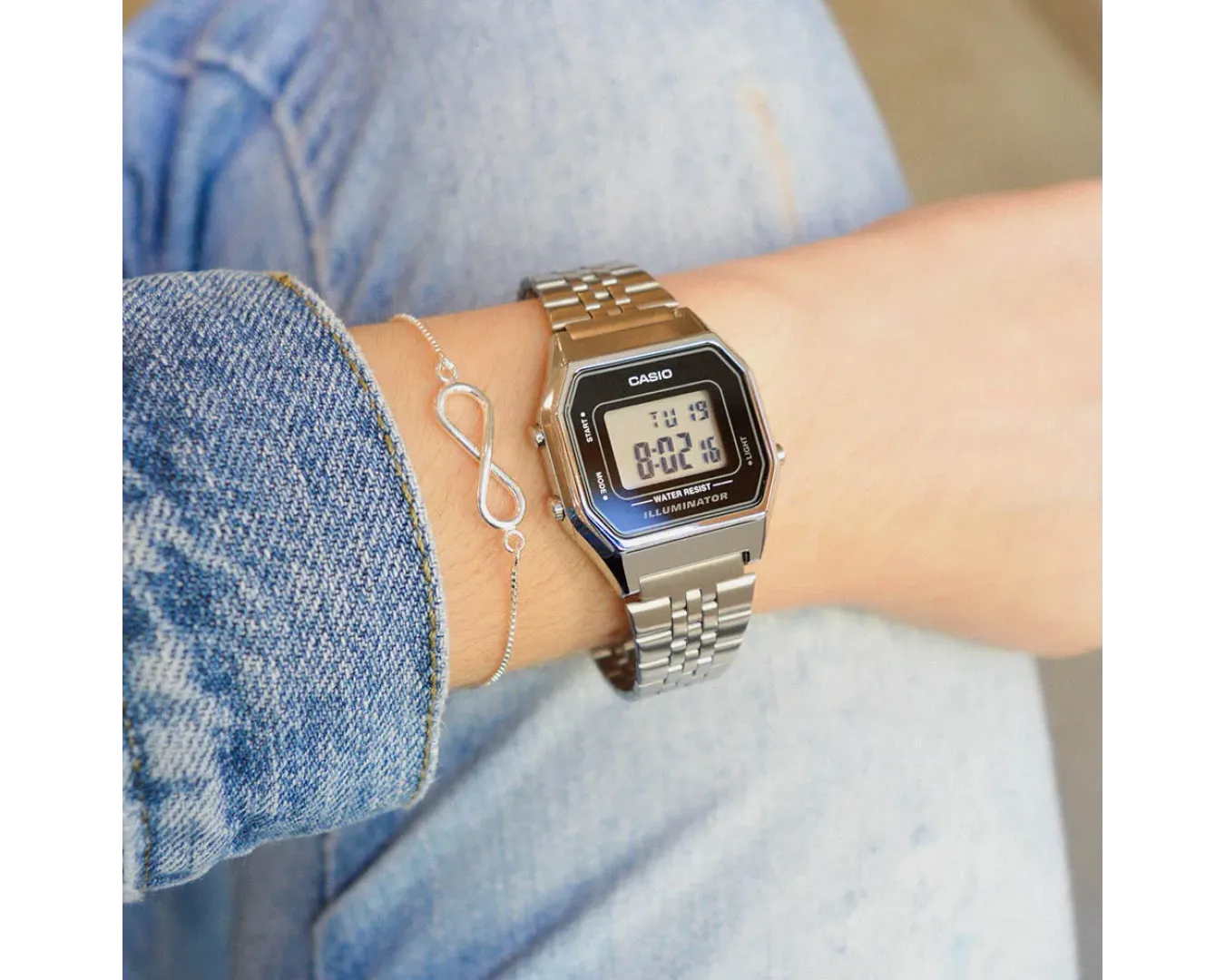 Наручные часы женские Casio LA680WA-1DF Серый (2461237028) - фото 7 Наручные часы женские Casio LA680WA-1DF Серый (2461237028) - фото 7