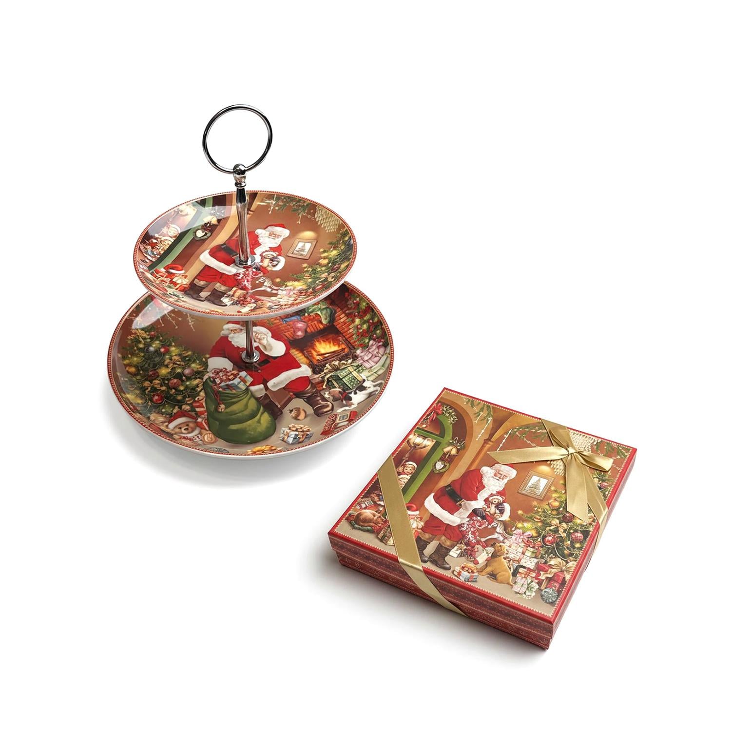 Блюдо для фруктов Ночь перед рождеством LC026/225 керамика