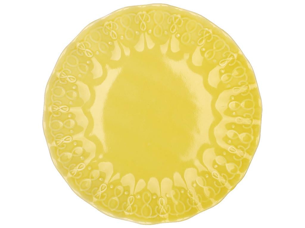 Тарелка сервировочная Волна 30х3,8 см Желтый (BDI-888-029)