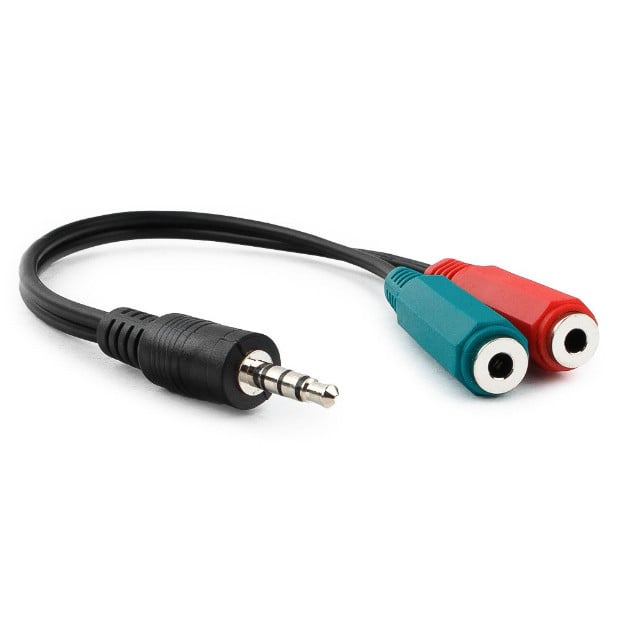 Аудио сплиттер для наушников Cablexpert CCA-417 4-pin Jack-3,5 мм (015757)
