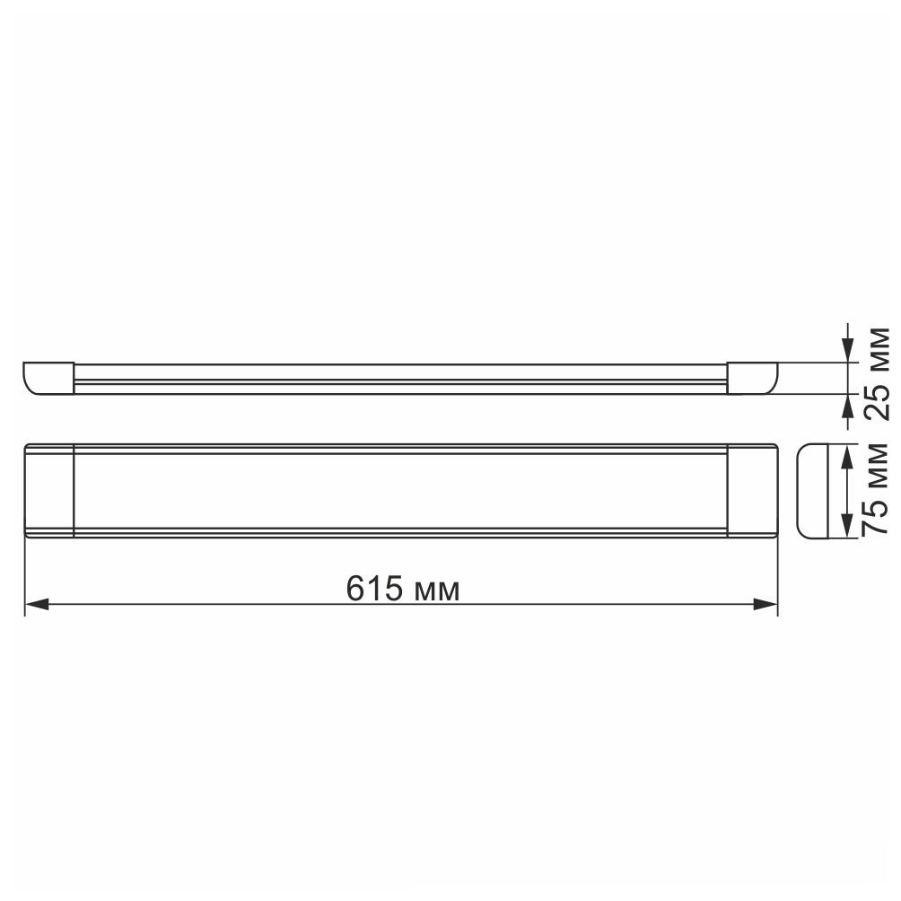 Світильник LED Videx 27W 5000K VL-BN-27065 лінійний - фото 3