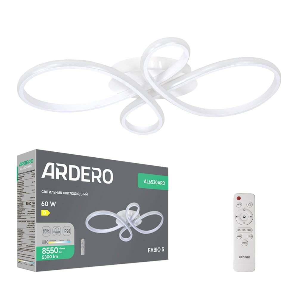 Люстра светодиодная ARDERO AL6530ARD FABIO S 60 Вт Белый (16223)