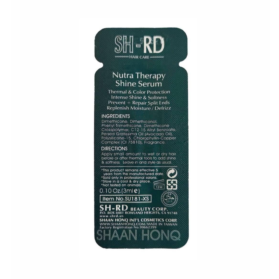 Беззмивна сироватка для інтенсивного блиску волосся SH-RD Nutra Therapy Shine Serum 3 мл Беззмивна сироватка для інтенсивного блиску волосся SH-RD Nutra Therapy Shine Serum 3 мл