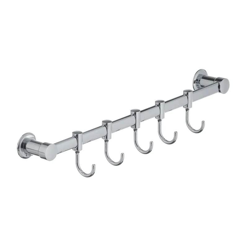 Планка-гачок Zerix LR205-5 для рушника з п'ятьма гачками