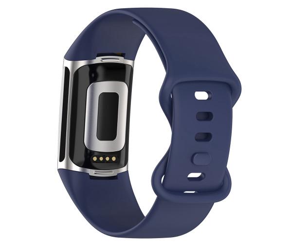 Ремешок Silicone для смарт-часов Fitbit Charge 6 Синий Ремешок Silicone для смарт-часов Fitbit Charge 6 Синий