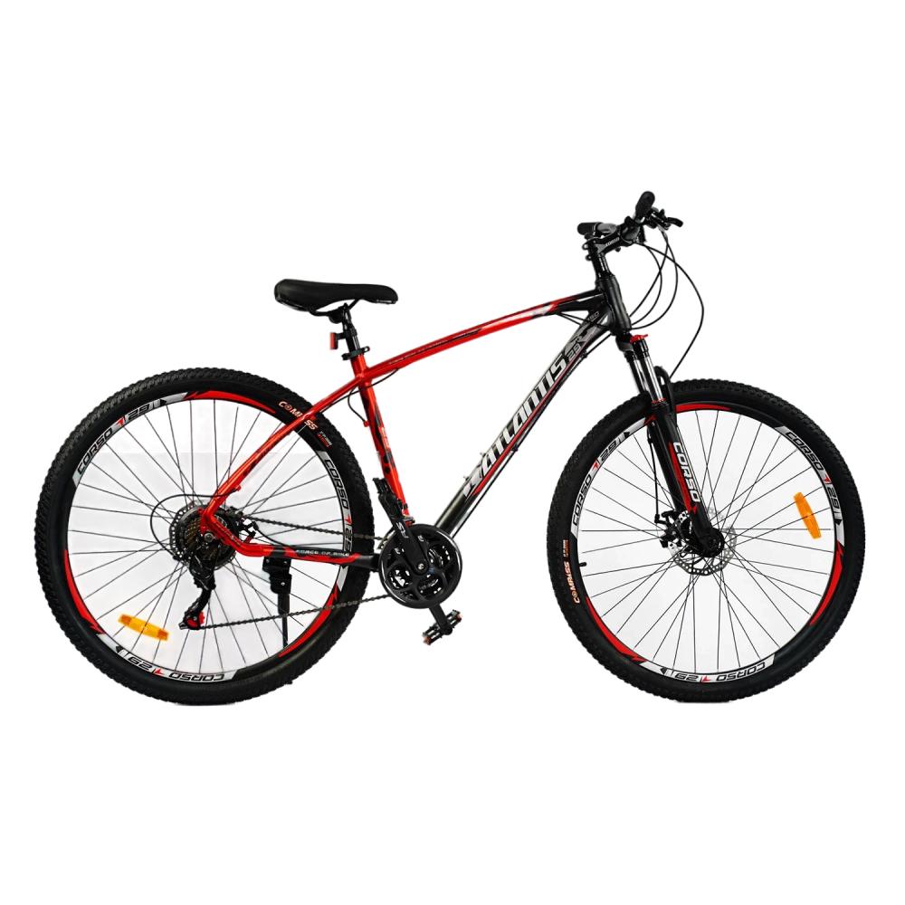 Велосипед спортивный Corso Atlantis 29" 21 скорость дисковые тормоза алюминиевая рама Red/Black (116124)