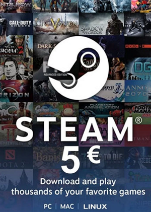 Код активації Steam Gift Card на 5 EUR EU регіон (67580703)