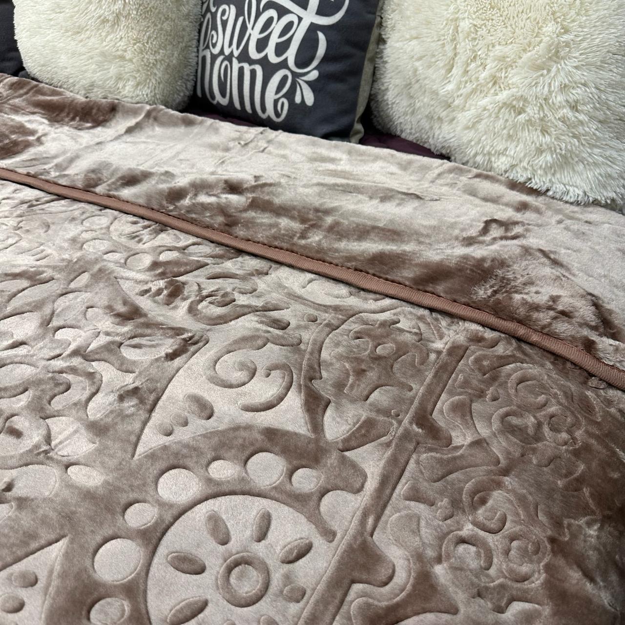 Покривало на ліжко акрилове 200x230 см Кавовий (P-акрил-13) - фото 6 Покривало на ліжко акрилове 200x230 см Кавовий (P-акрил-13) - фото 6