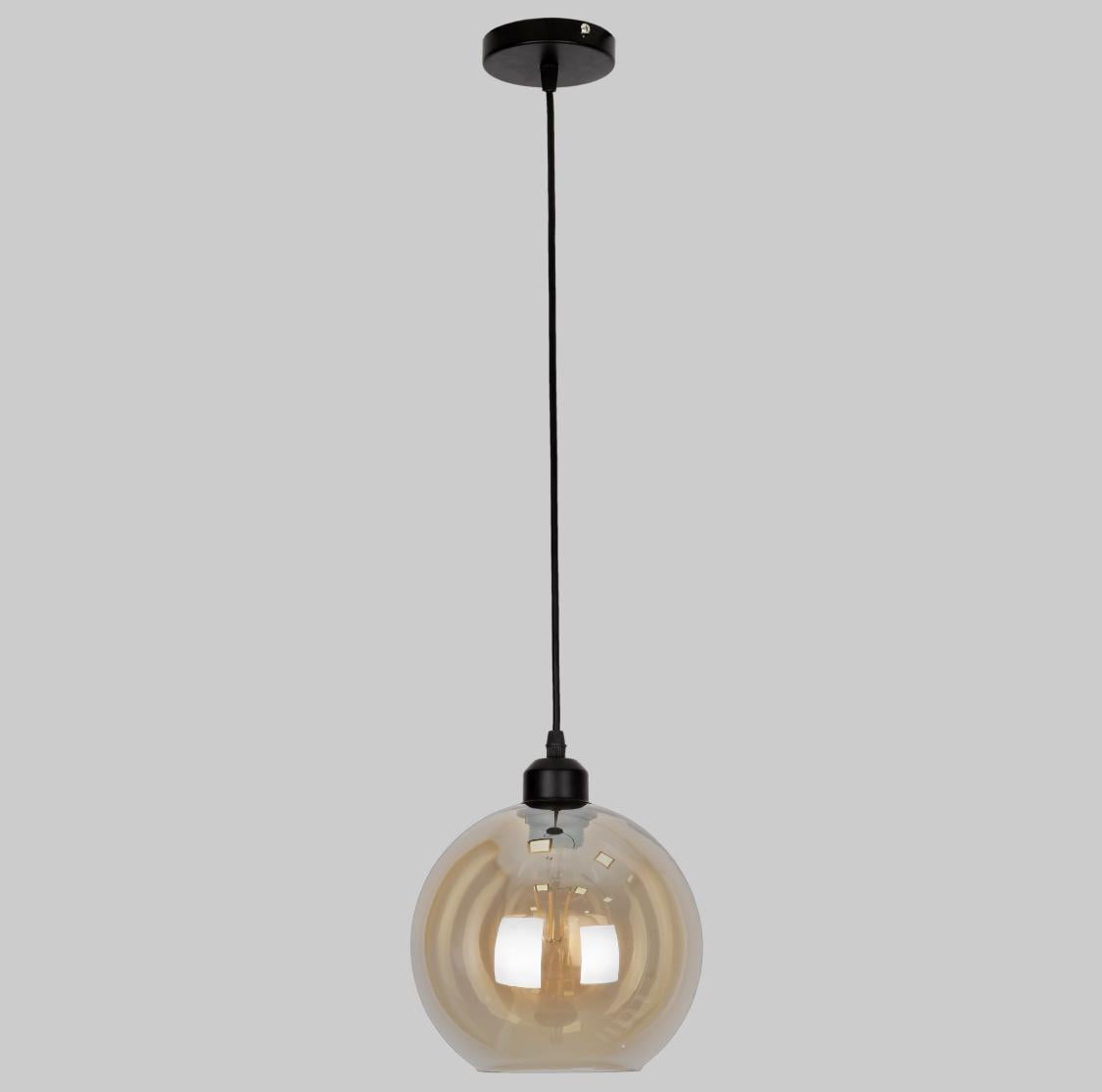 Подвес стеклянный 20 см Кофейный (916-10F-1 BR)