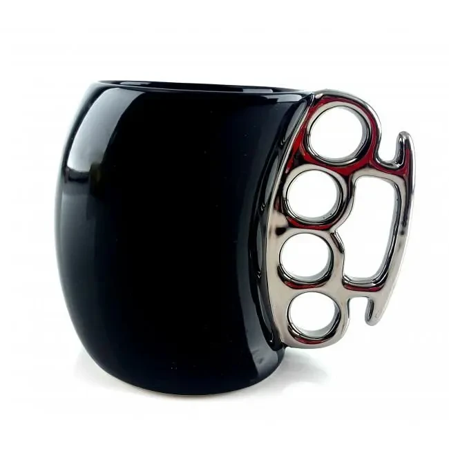 Чашка керамическая кастет 350 мл 10х13х8 см (32880) - фото 2 Чашка керамическая кастет 350 мл 10х13х8 см (32880) - фото 2