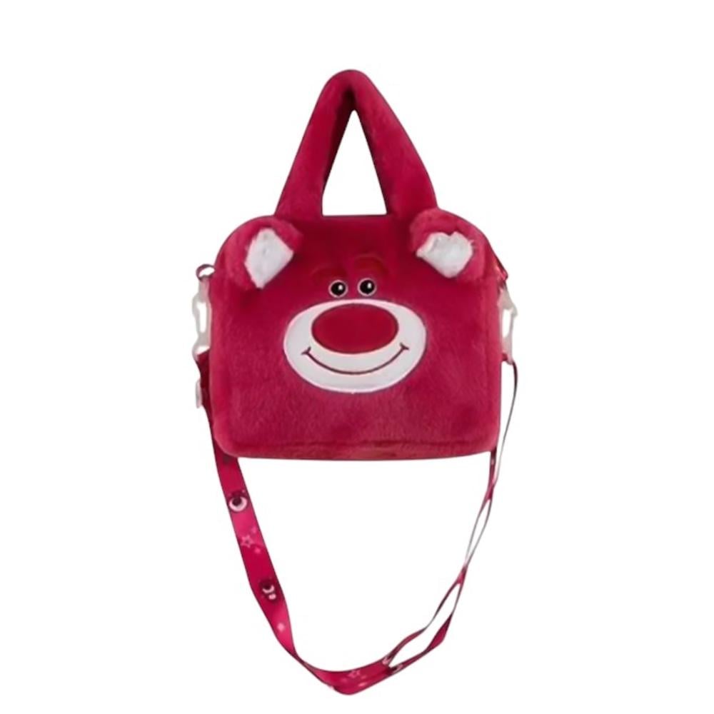 Сумочка детская плюшевая Медвежонок Красный (NR0223_6)