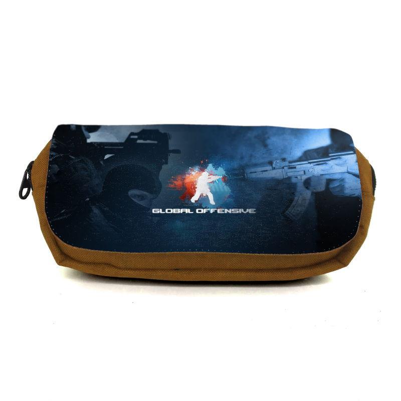 Пенал школьный Контр Забастовка CSGO-0012 коричневый (1442739988) Пенал школьный Контр Забастовка CSGO-0012 коричневый (1442739988)