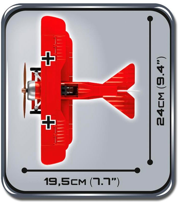 Конструктор Cobi Great War. Fokker Dr.1 Red Baron (COBI-2974) - фото 4