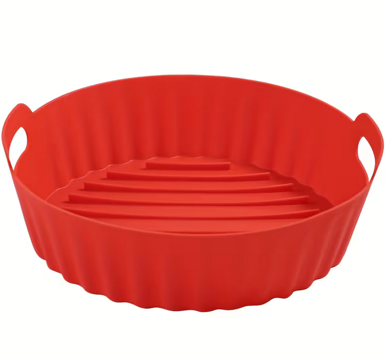 Форма силиконовая круглая для аэрогрилей и аэрофритюрниц Красный (Q-299-R) - фото 1 Форма силиконовая круглая для аэрогрилей и аэрофритюрниц Красный (Q-299-R) - фото 1