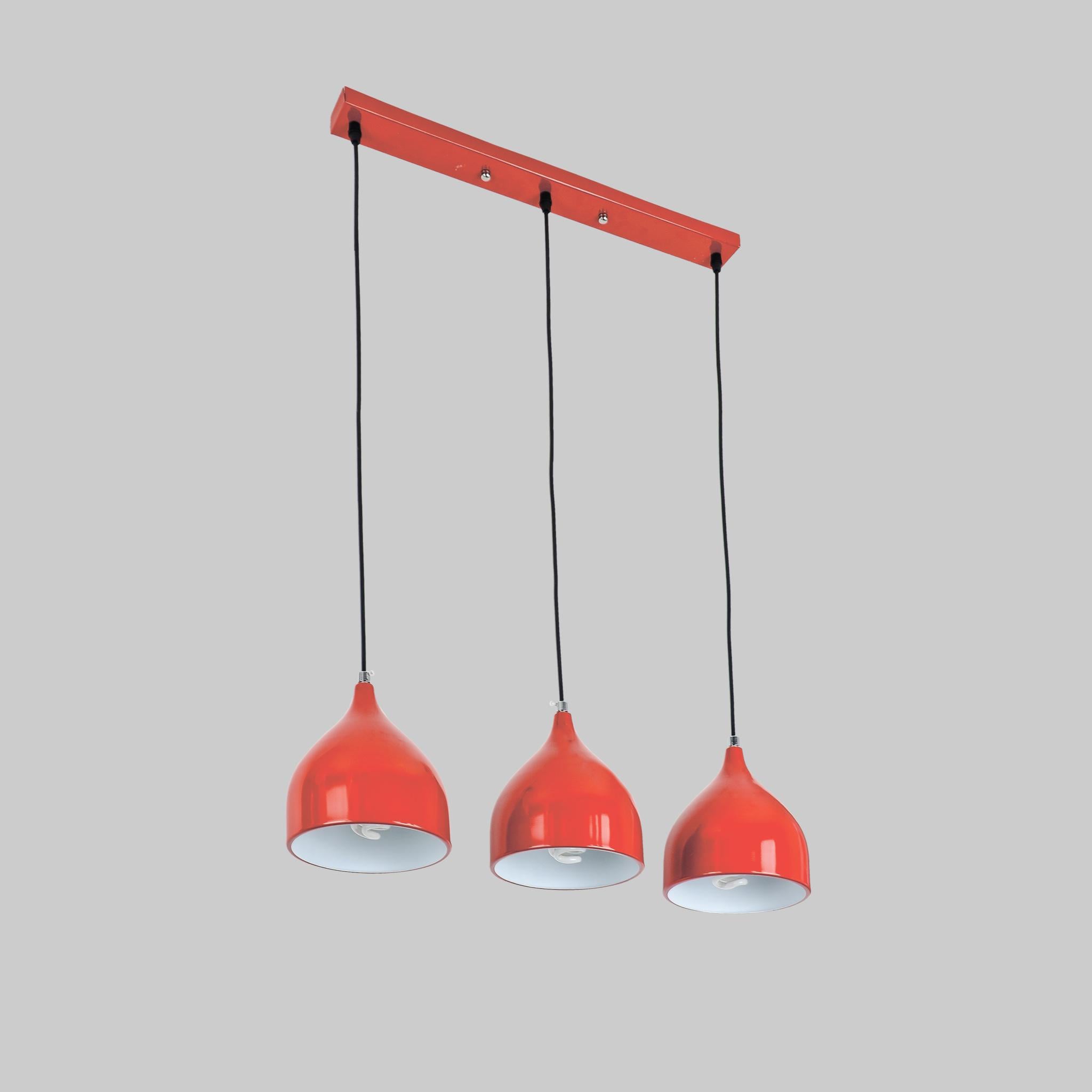 Люстра Triple Bell тройная Красный Люстра Triple Bell тройная Красный