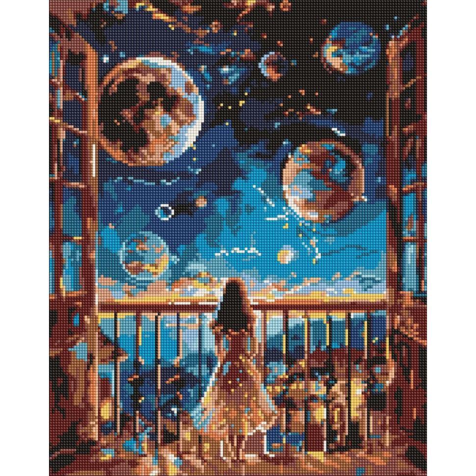 Алмазная мозаика Ideyka Мечтательная ночь 40x50 см (AMO8077)
