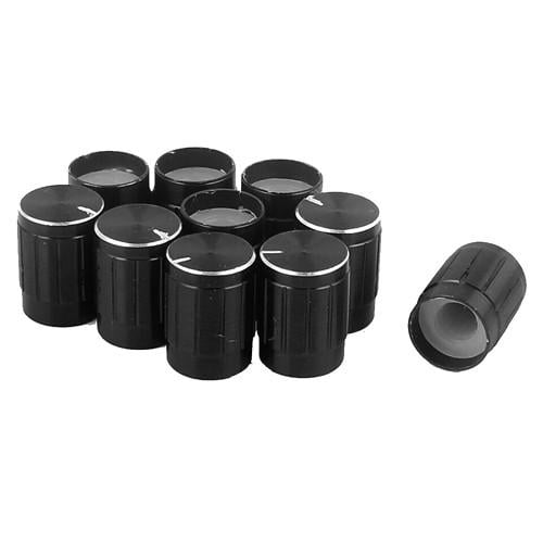 Колпачок-ручка для потенциометра энкодера алюминий 14 мм 10 шт. Black (313017)