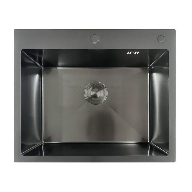 Мойка для кухни MIXXUS MH6050 врезная 3,0/0,8 мм 600x500 мм Графит Нержавеющая сталь микродекор (MX1934)