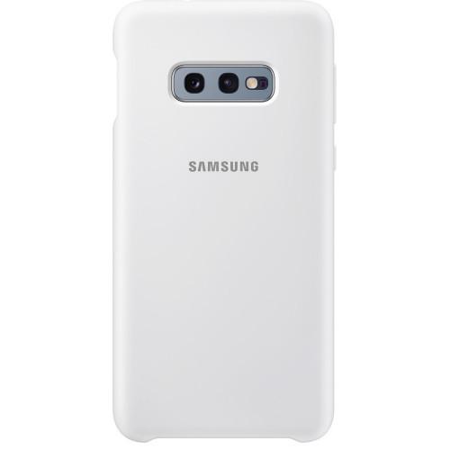 Чехол силиконовый противоударный Official Silicone Cover EF-PG970TWEGRU для Samsung Galaxy S10e White