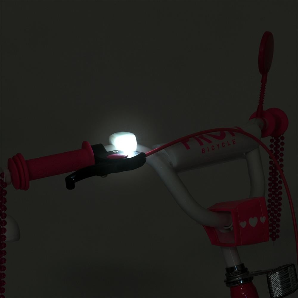 Велосипед для дівчинки PROF1 Princess 20" з багажником Малиновий - фото 7 Велосипед для дівчинки PROF1 Princess 20" з багажником Малиновий - фото 7