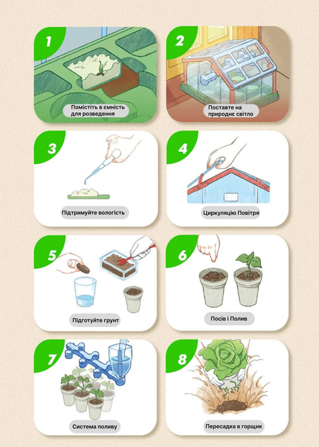 Набор юного садовода Теплица двухэтажная мини (466404824) - фото 5 Набор юного садовода Теплица двухэтажная мини (466404824) - фото 5