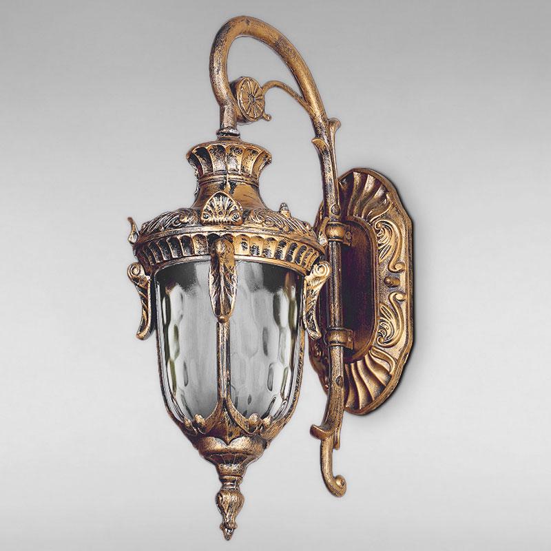 Уличный настенный светильник LS-18041-S-W Золото