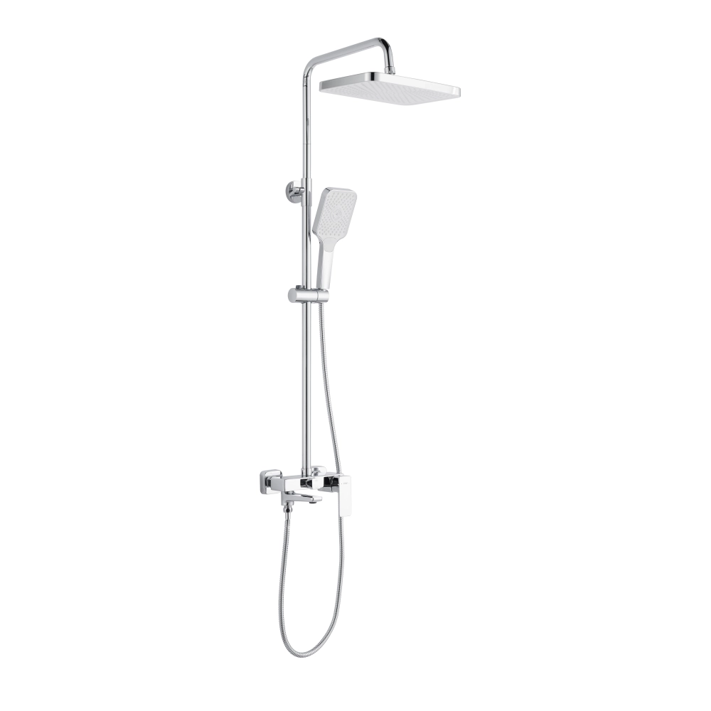 Душевая система Lidz Orion 1030 универсальна на три потребителя с изливом Ø 35 мм Хром (SD00054216)