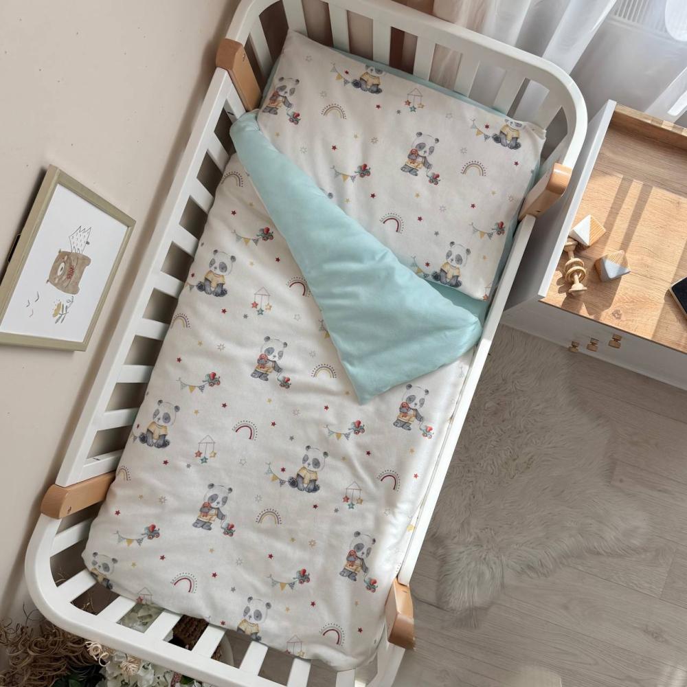 Комплект постельного белья Панды с игрушками фланель для кровати 3 пр. (1715) Комплект постельного белья Панды с игрушками фланель для кровати 3 пр. (1715)